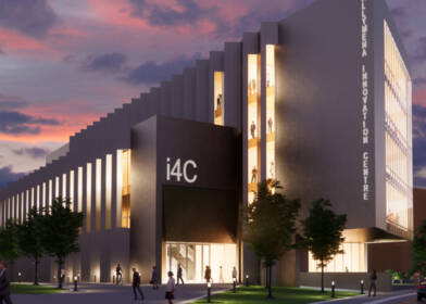 Render of the new i4c building in Ballymena